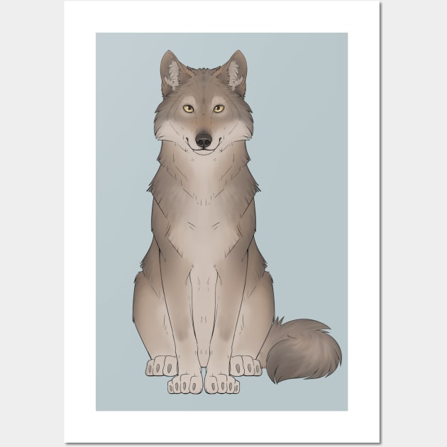 Great Plains Wolf Wall Art by ZTheCrazed